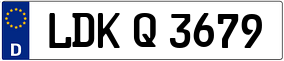Trailer License Plate